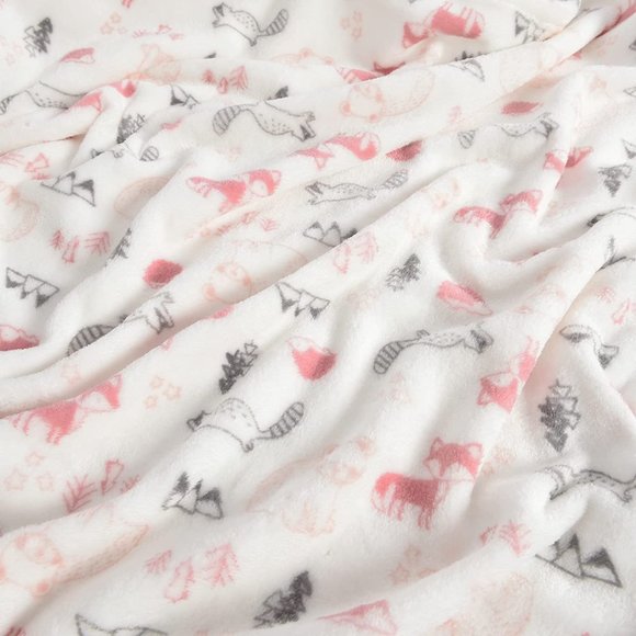 Plush Pink Girl Fox Security Blanket 2 Piece Set Babys First by Nemcor Lovey NWT - Picture 2 of 2